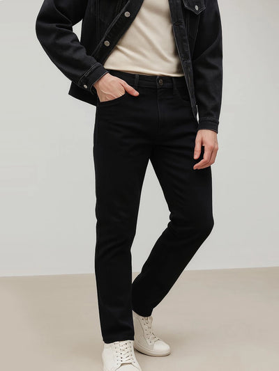 Stretchable Jet Black Skinny Fit Jeans