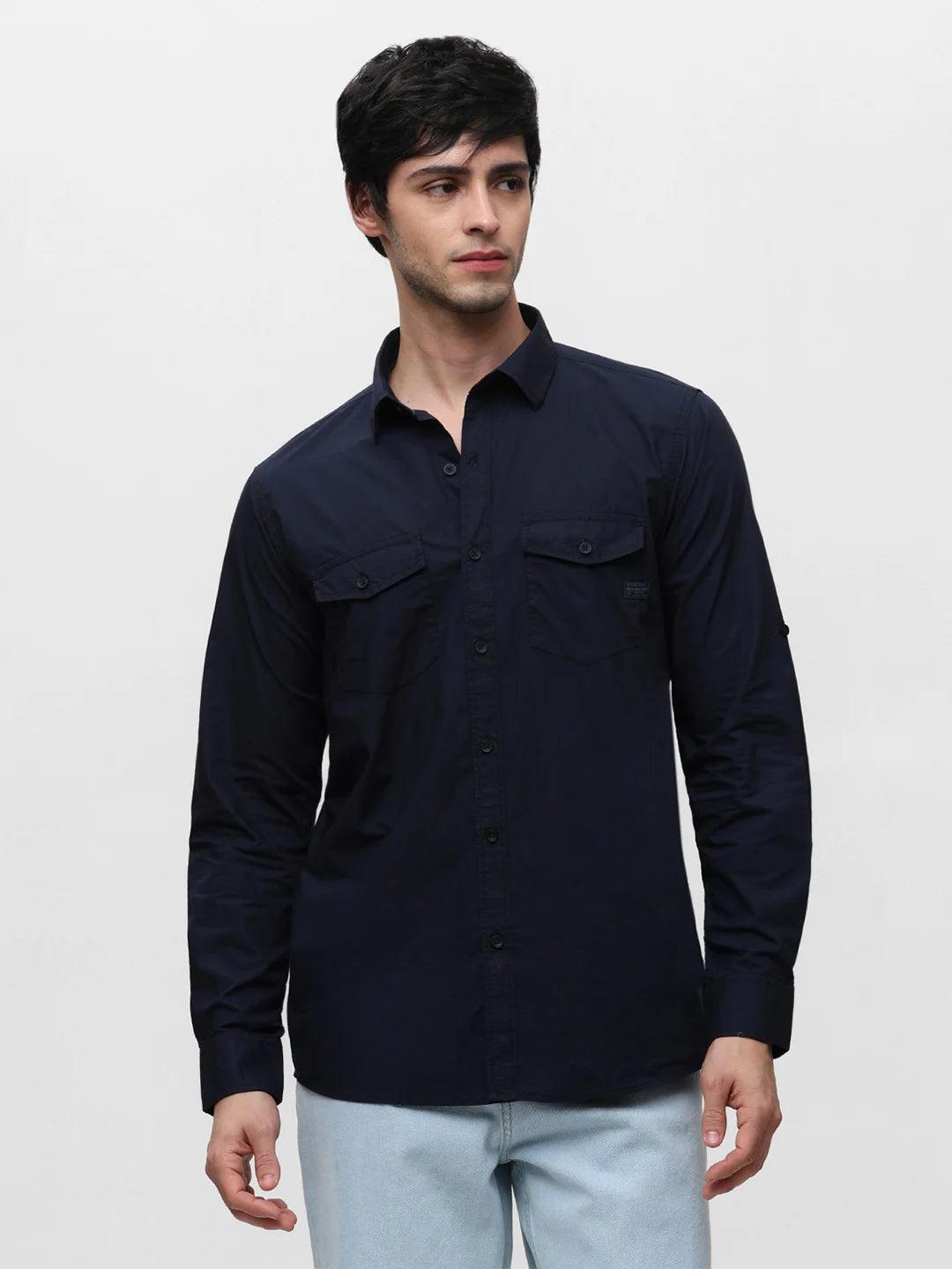 Navy Solid Shirt