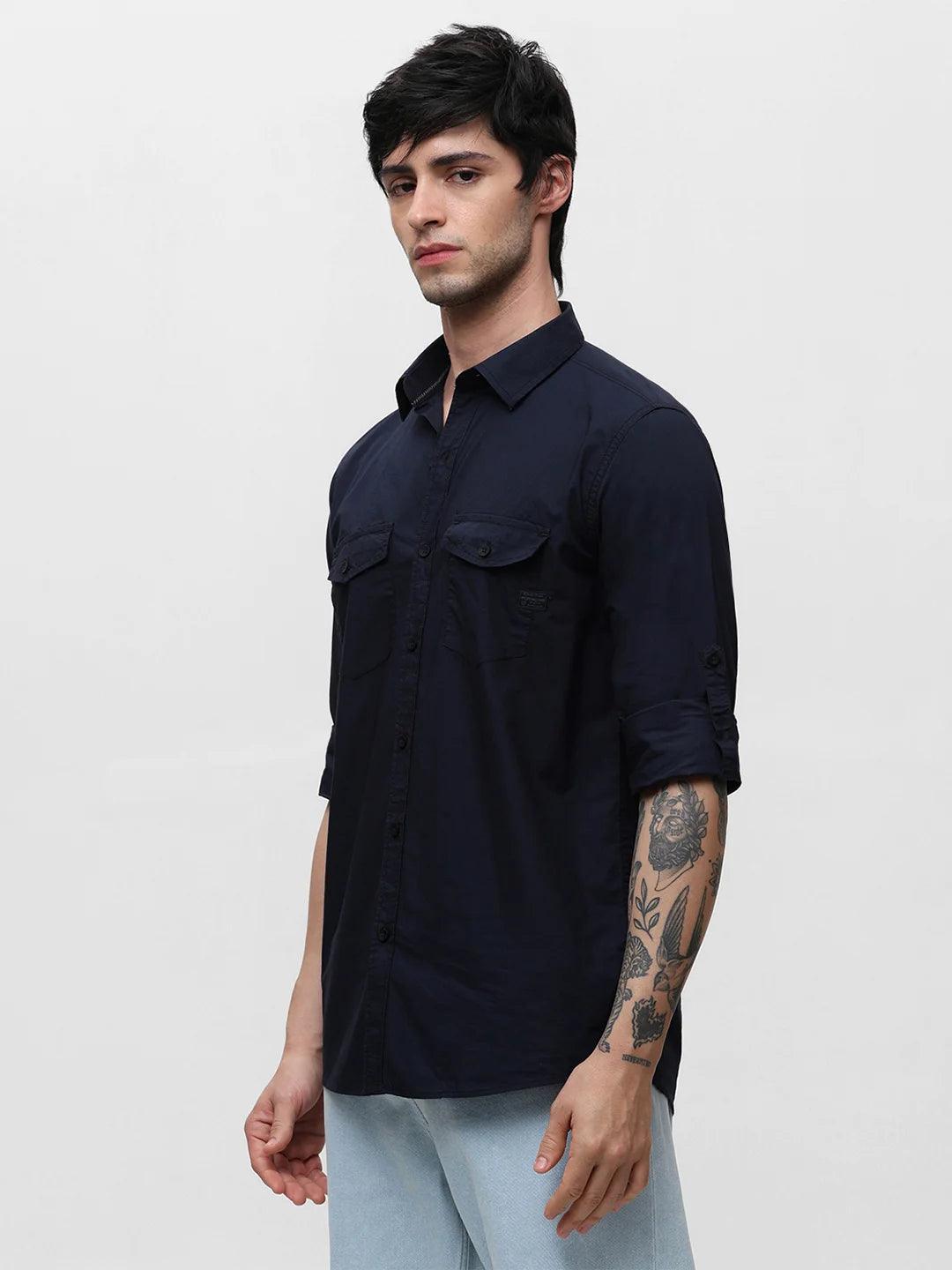 Navy Solid Shirt