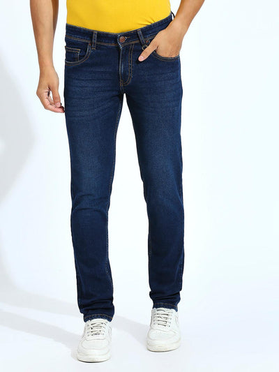 Stretchable Indigo Blue DNX Slim Fit Jeans