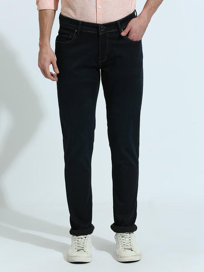 Stretchable Minimal X Midnight Black Slim Fit Jeans