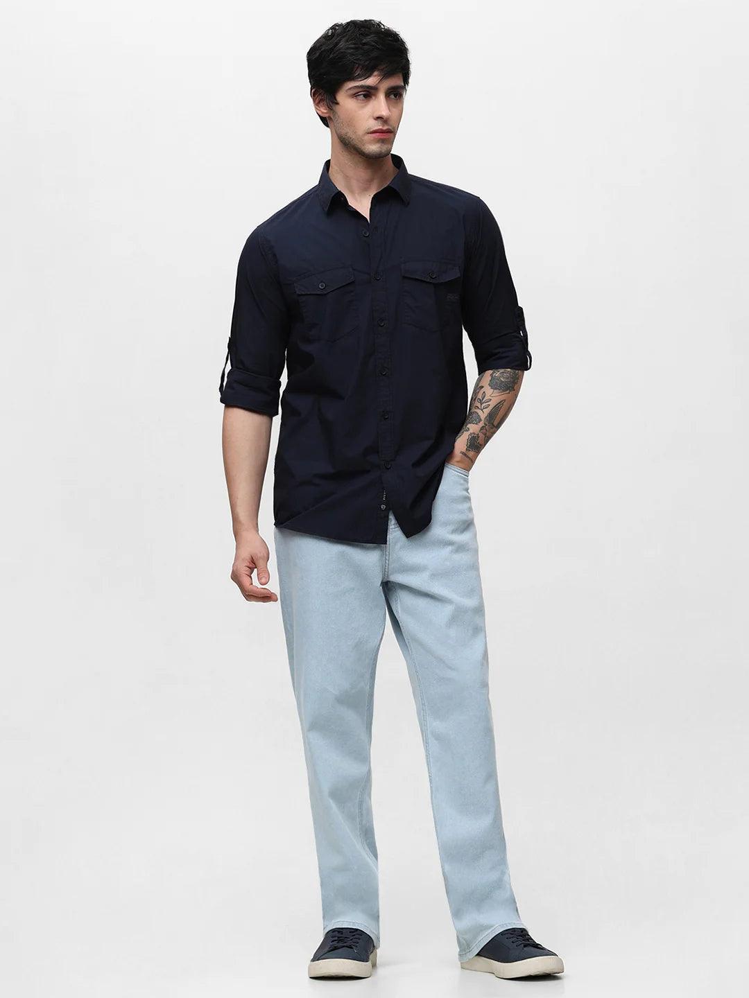 Navy Solid Shirt