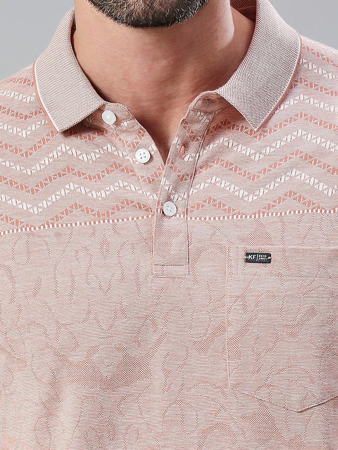 Pink Solid Polo T-Shirt