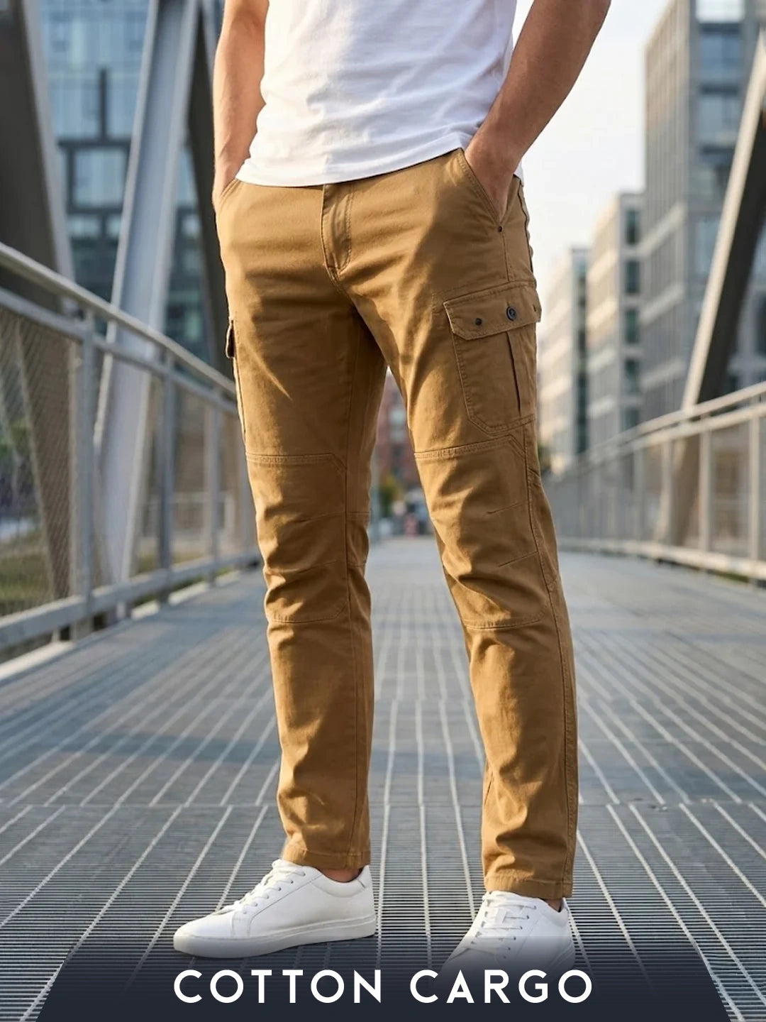 6 Pocket Khaki Cargo Pant