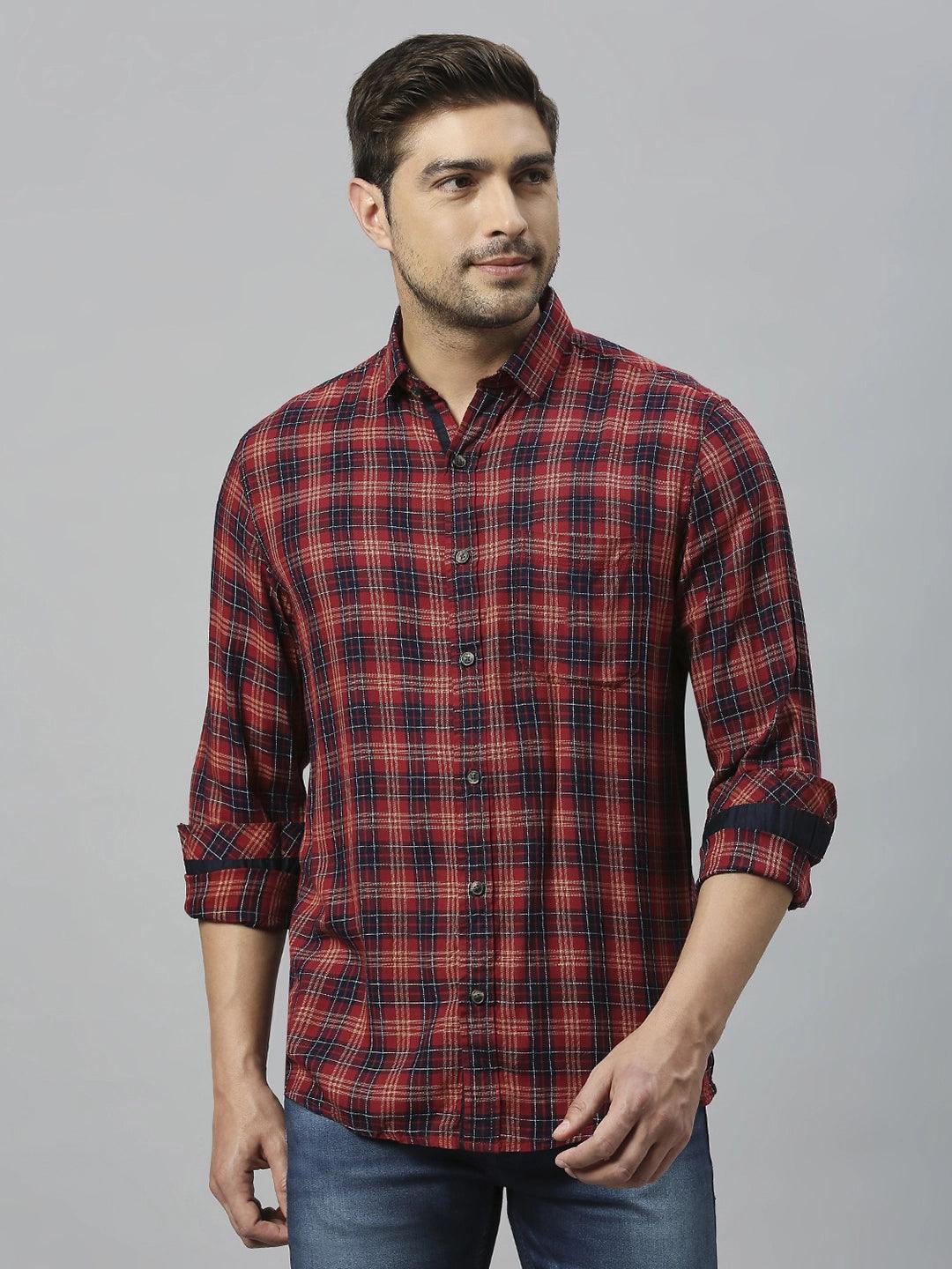 Red Checkered Shirt - Klub Fox