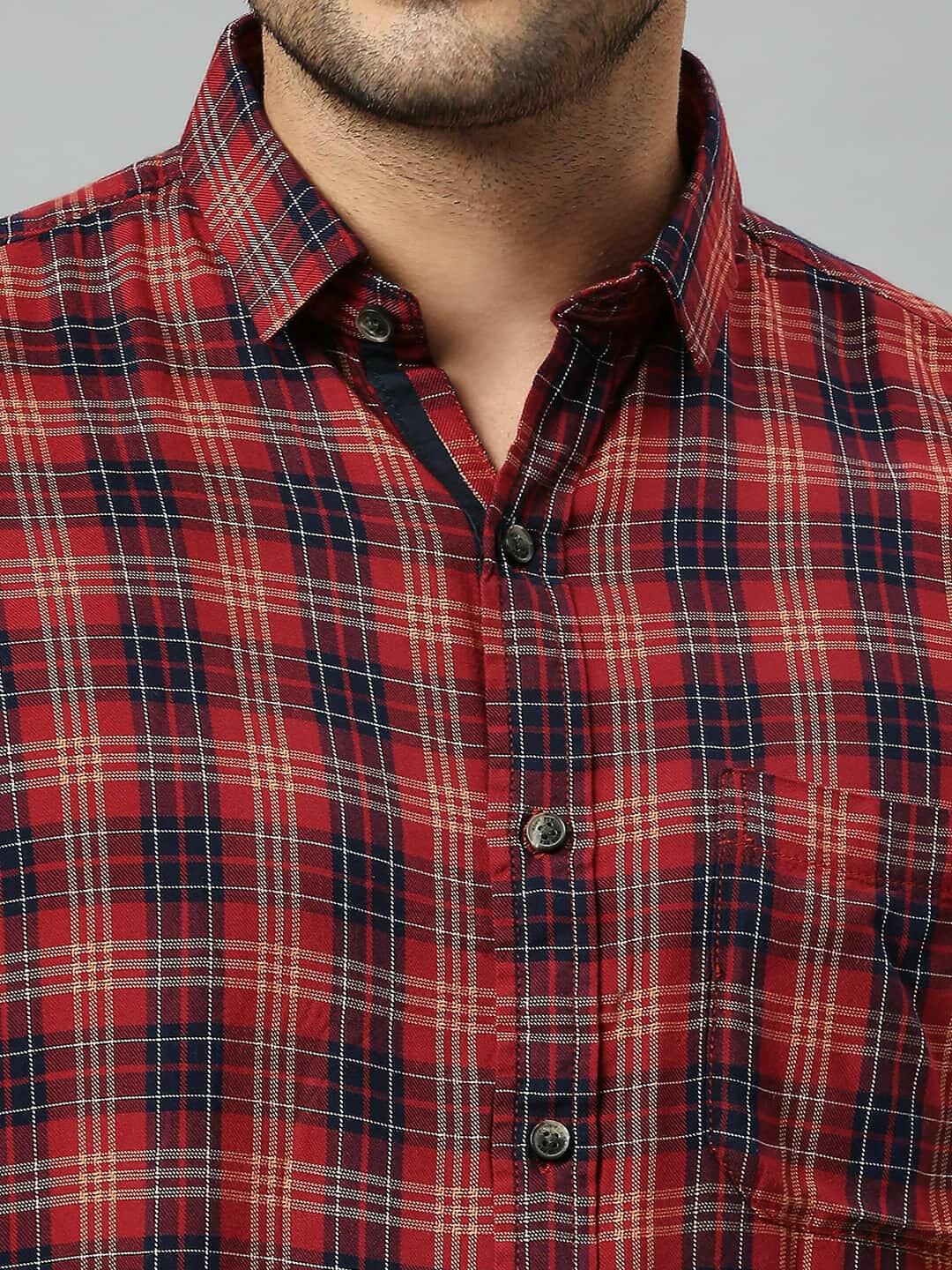 Red Checkered Shirt - Klub Fox