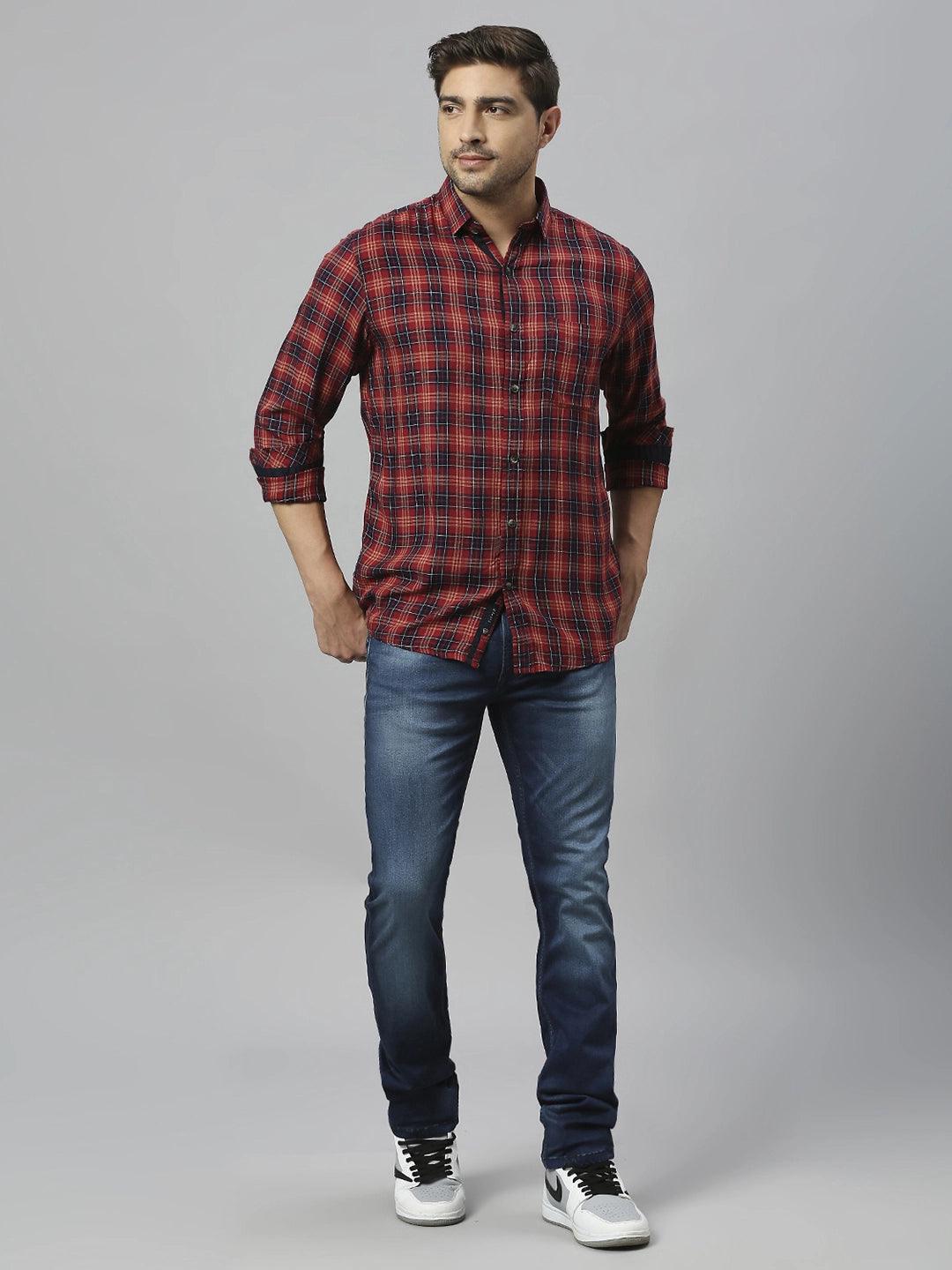 Red Checkered Shirt - Klub Fox