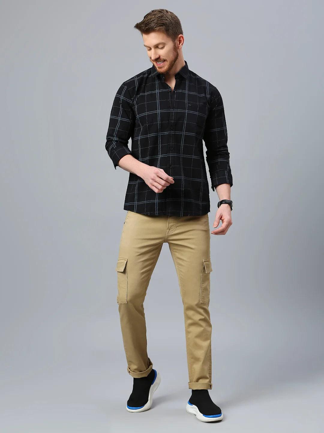 Black Checkered Shirt - Klub Fox