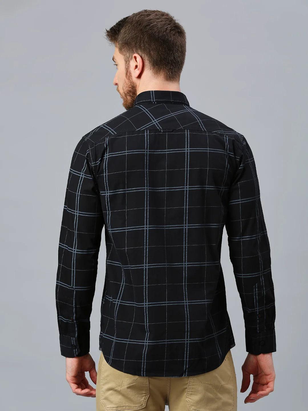Black Checkered Shirt - Klub Fox