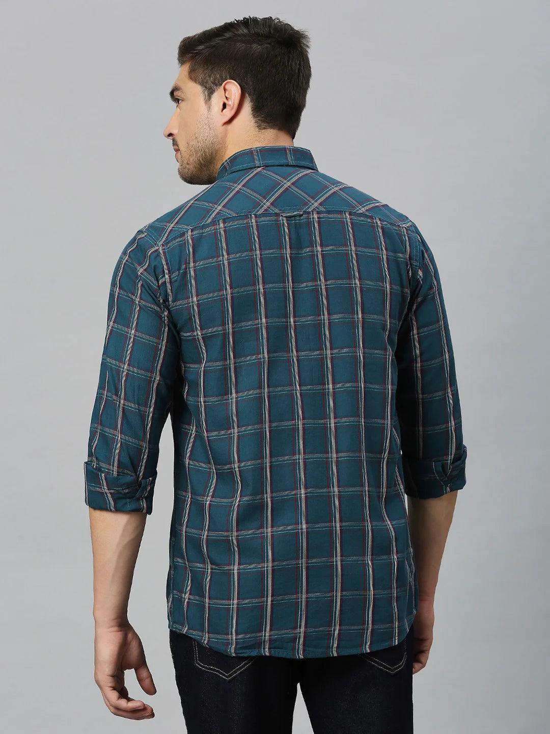 Peacock Blue Shirt - Klub Fox