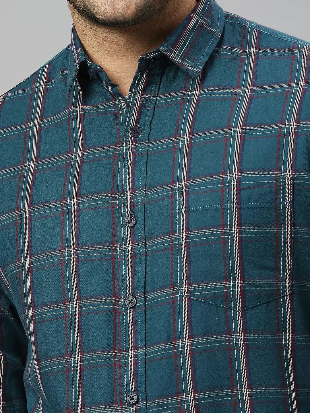 Peacock Blue Shirt - Klub Fox