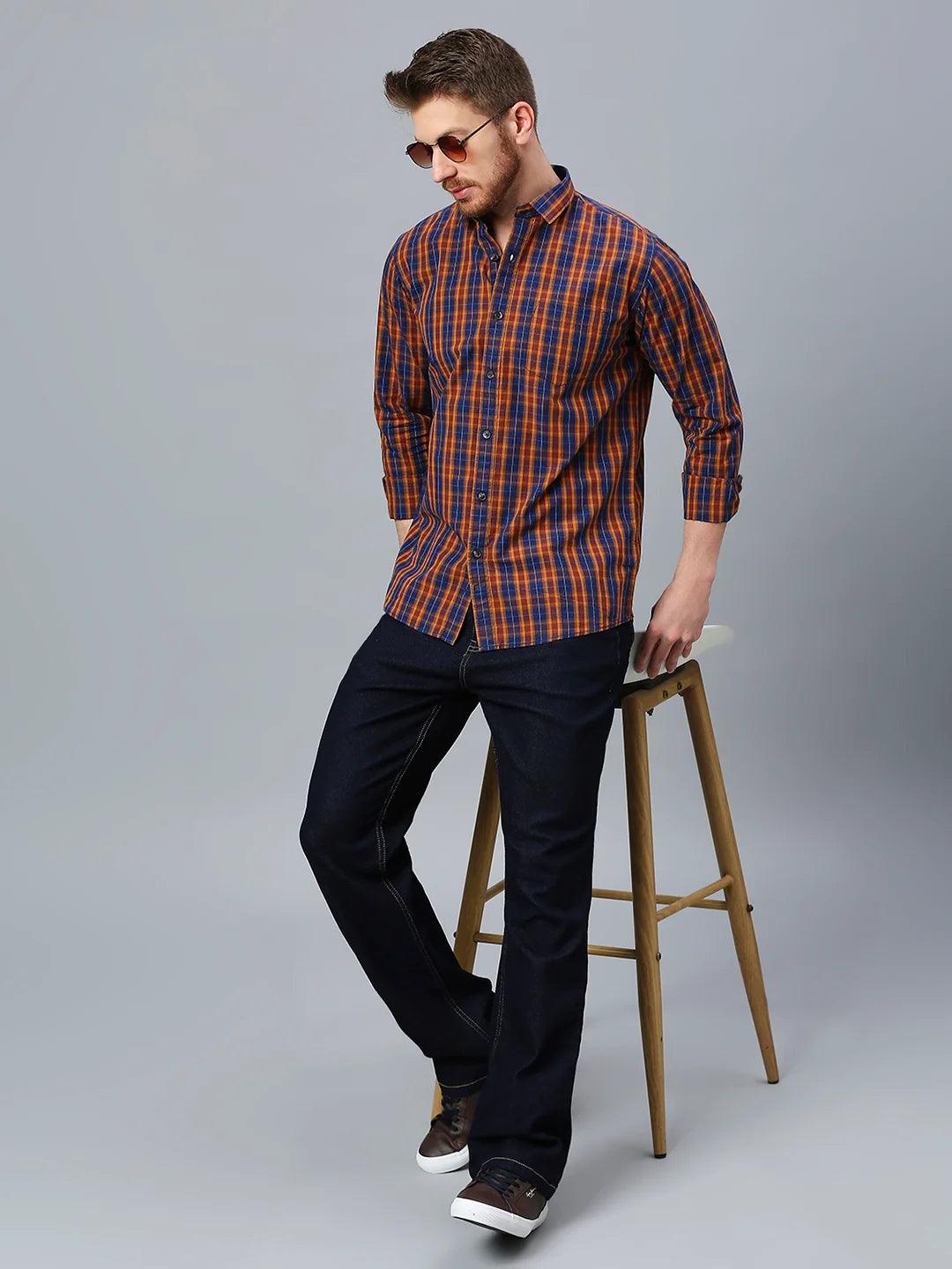 Maroon Checkered Shirt - Klub Fox
