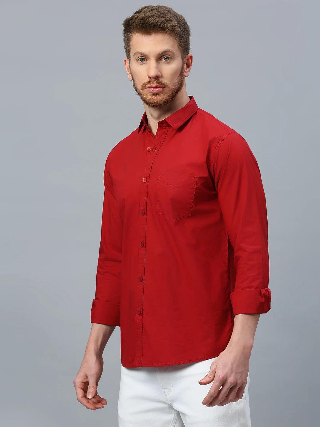 Red Solid Shirt