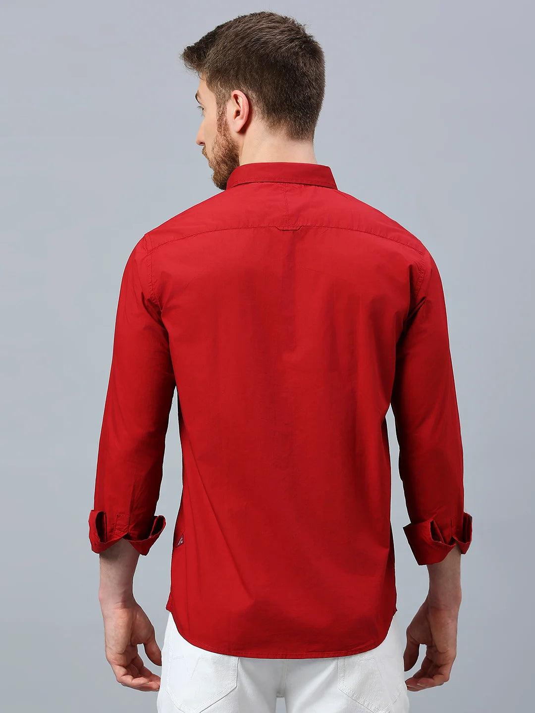 Red Solid Shirt