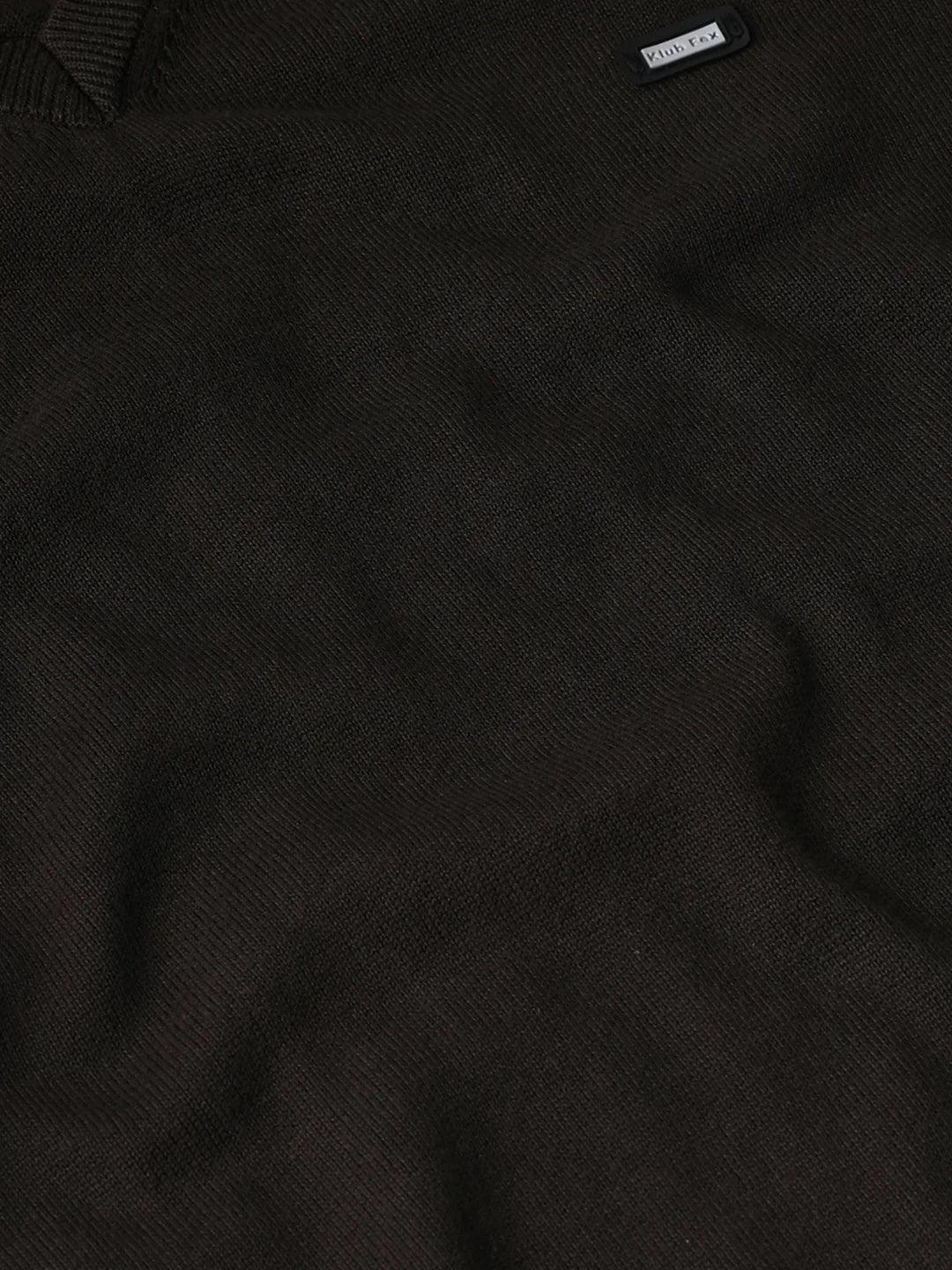 Bottle Green Solid Sweater