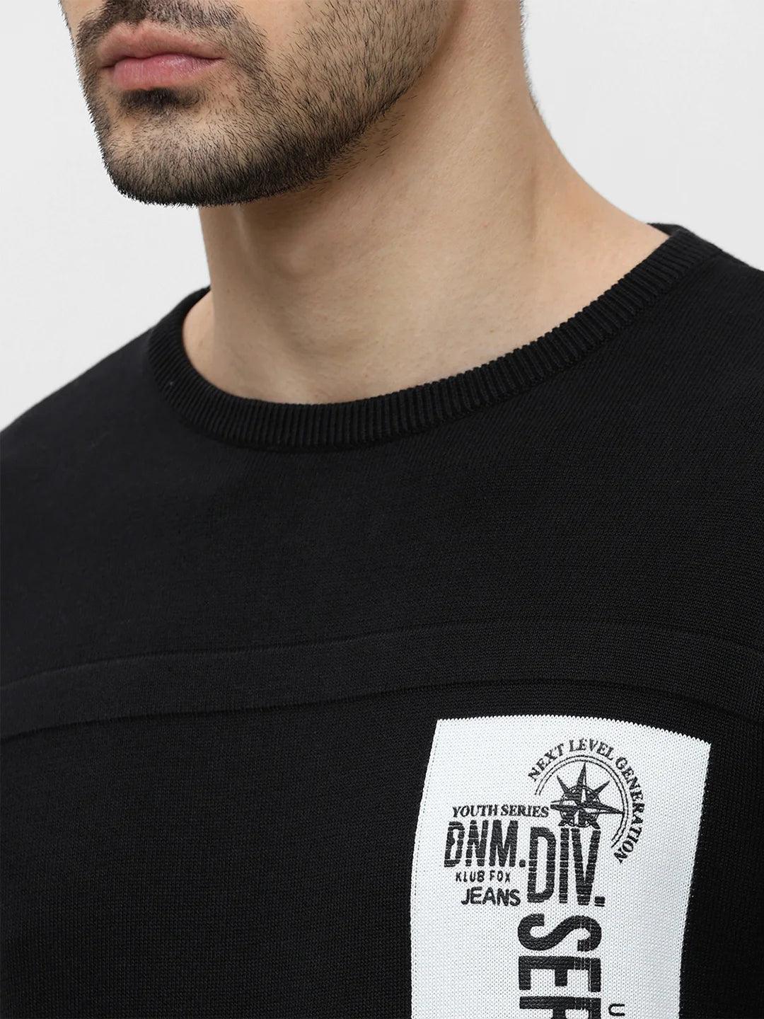 Black Solid Sweater
