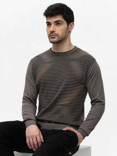 Antra Melange Jacquard Sweater
