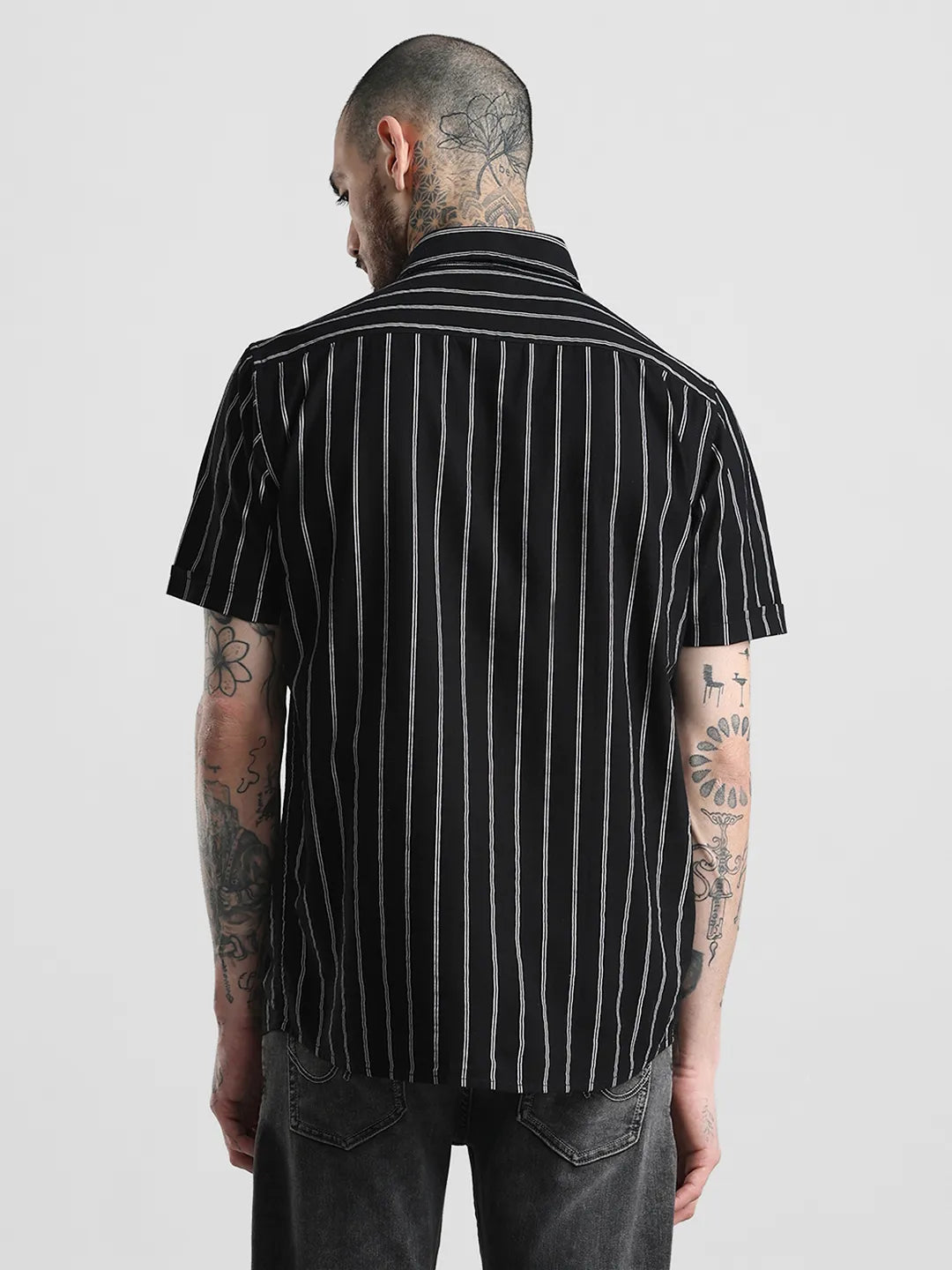 Black Striped Shirt