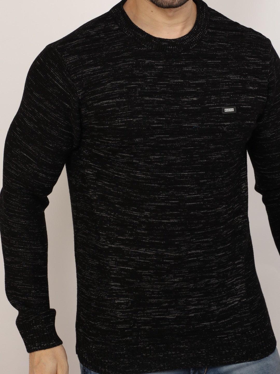Black Jacquard Sweater