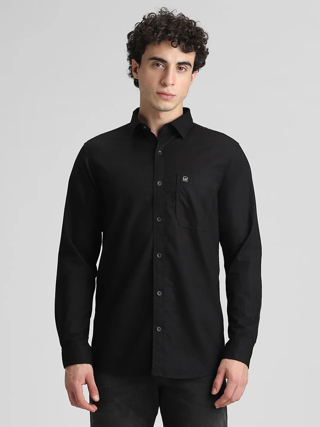 Black Solid Shirt