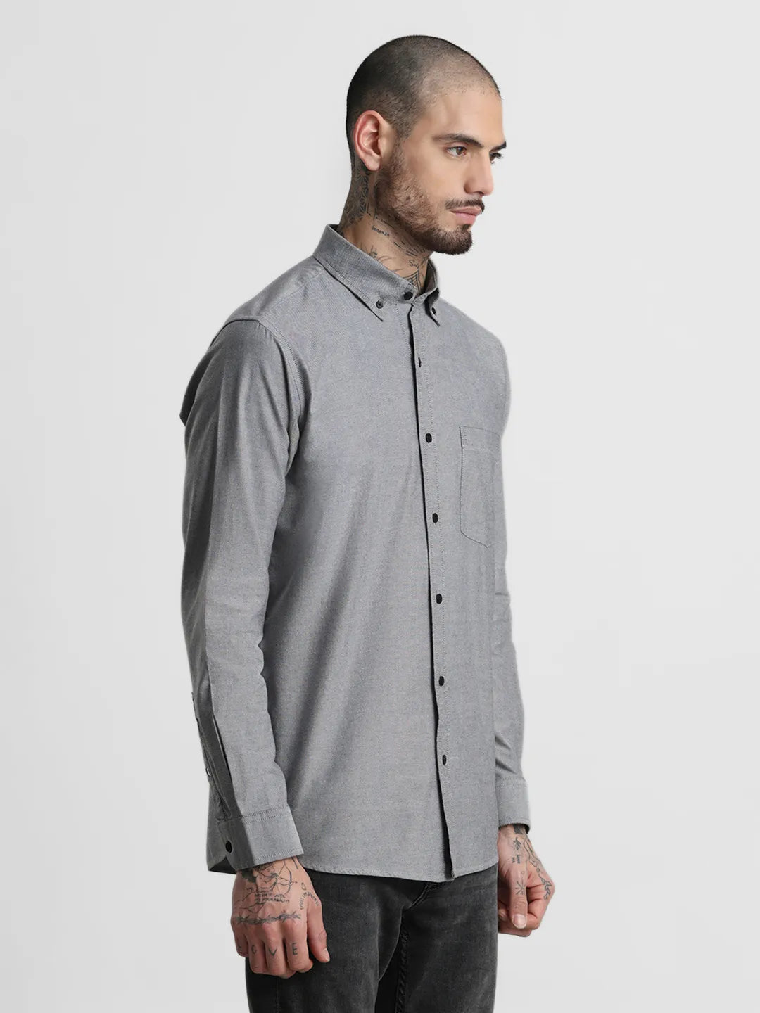 Black Plain Shirt