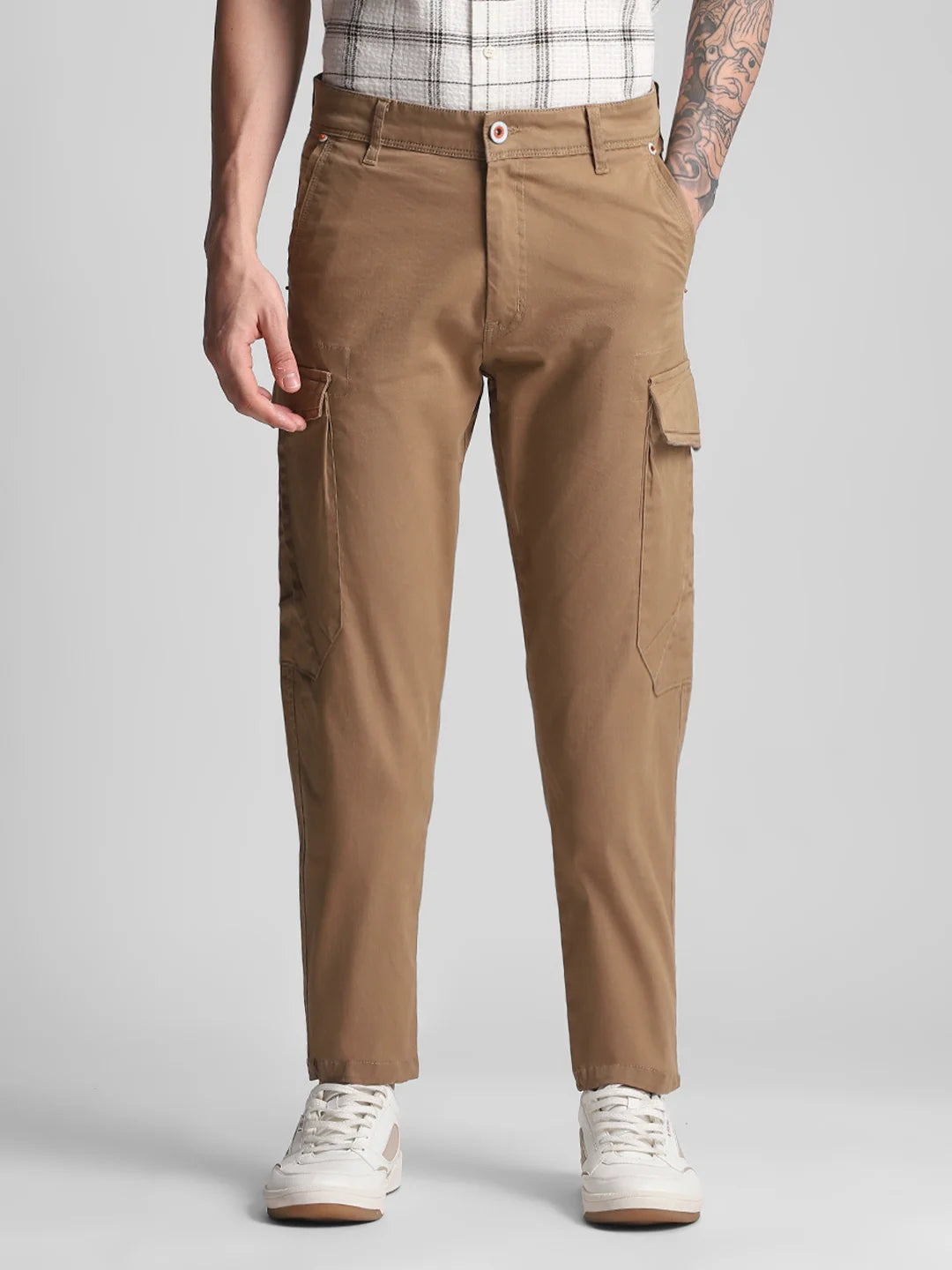 6 Pocket Dk.Khaki Twill Cargo Pant
