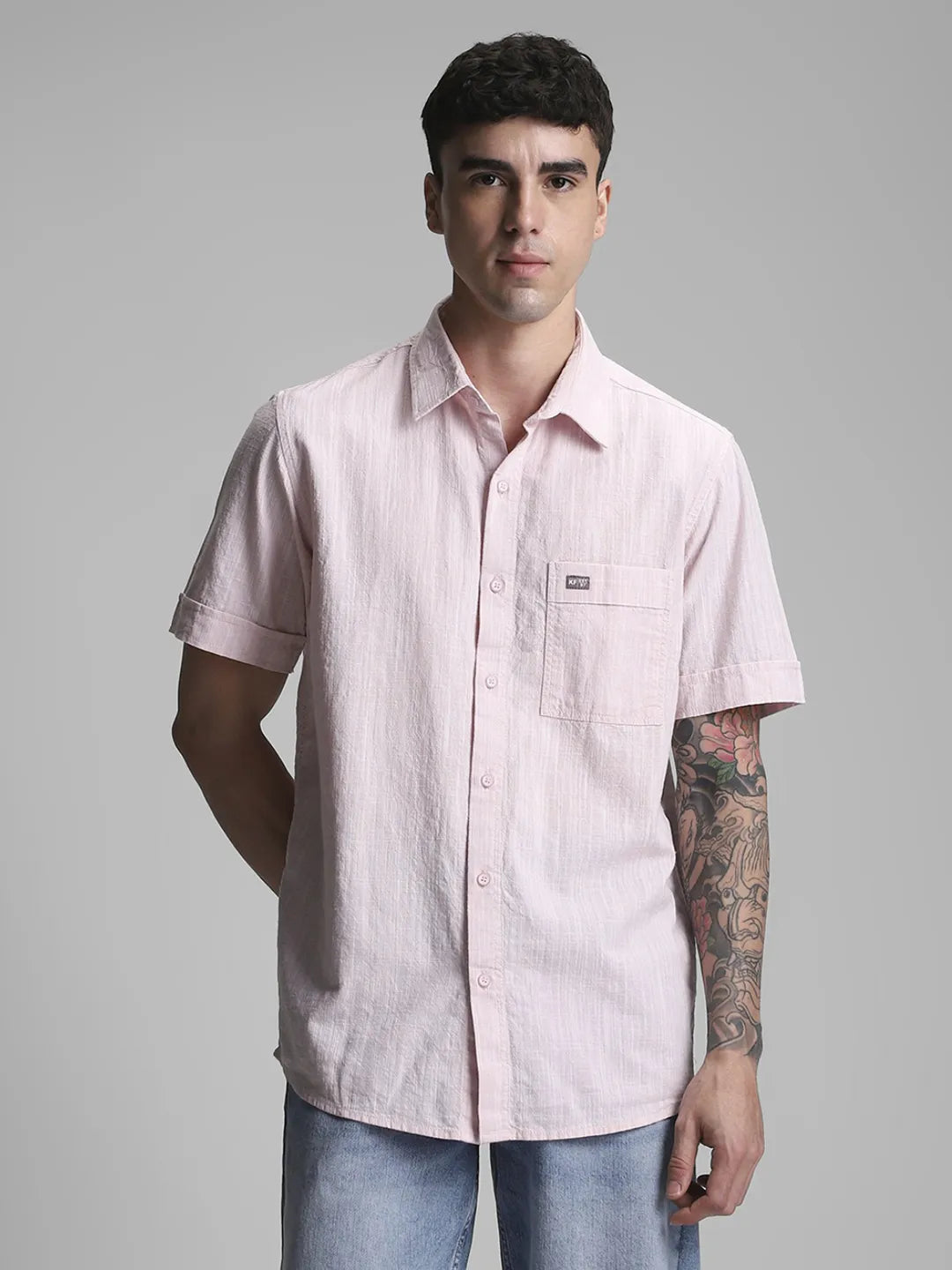 Pink Solid Shirt