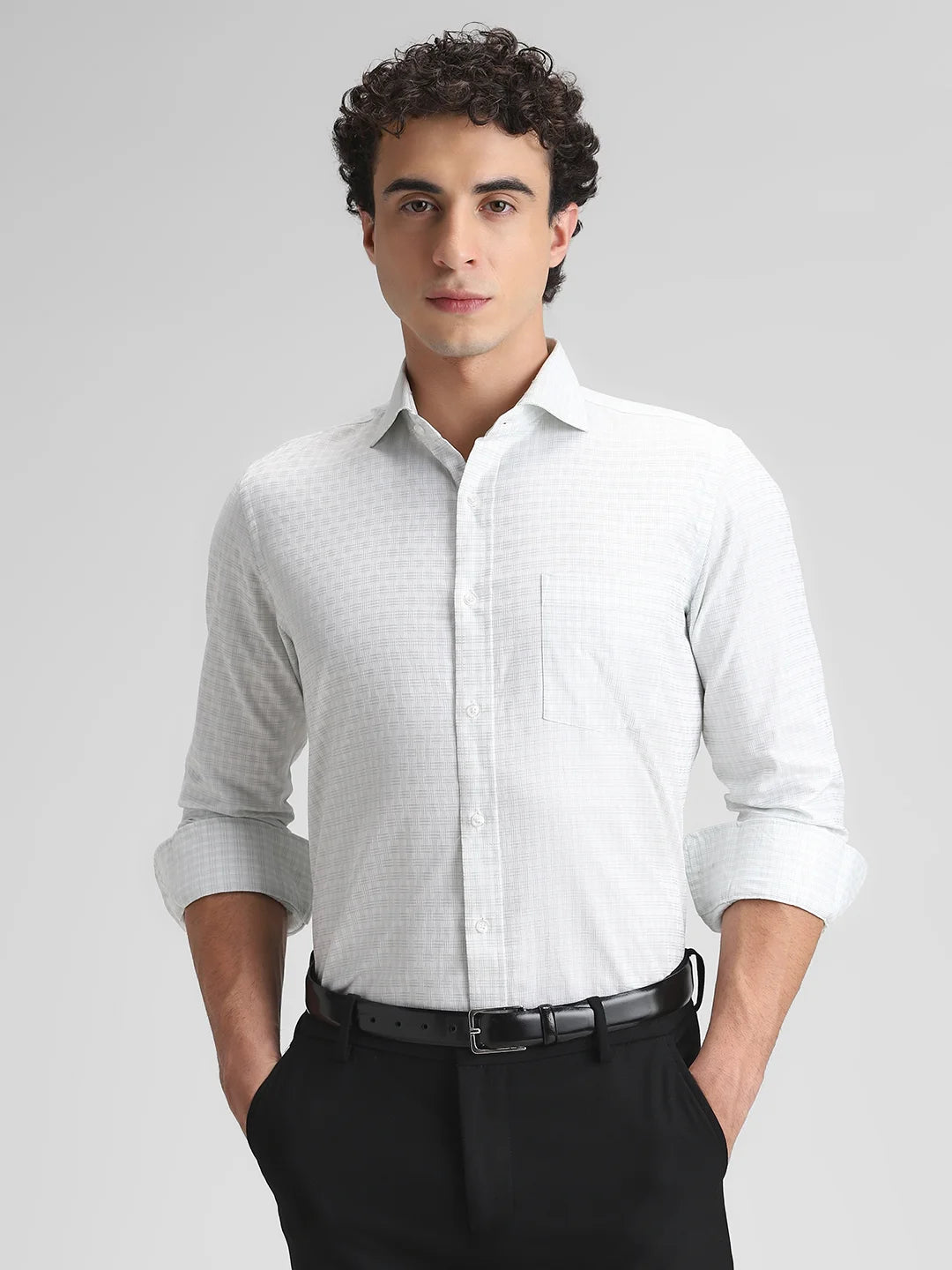 Light Green Checks Shirt