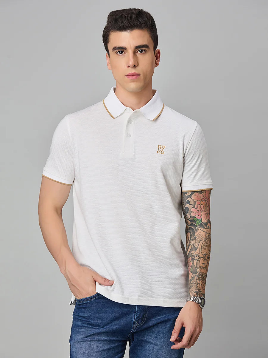 Off White Polo T-Shirt