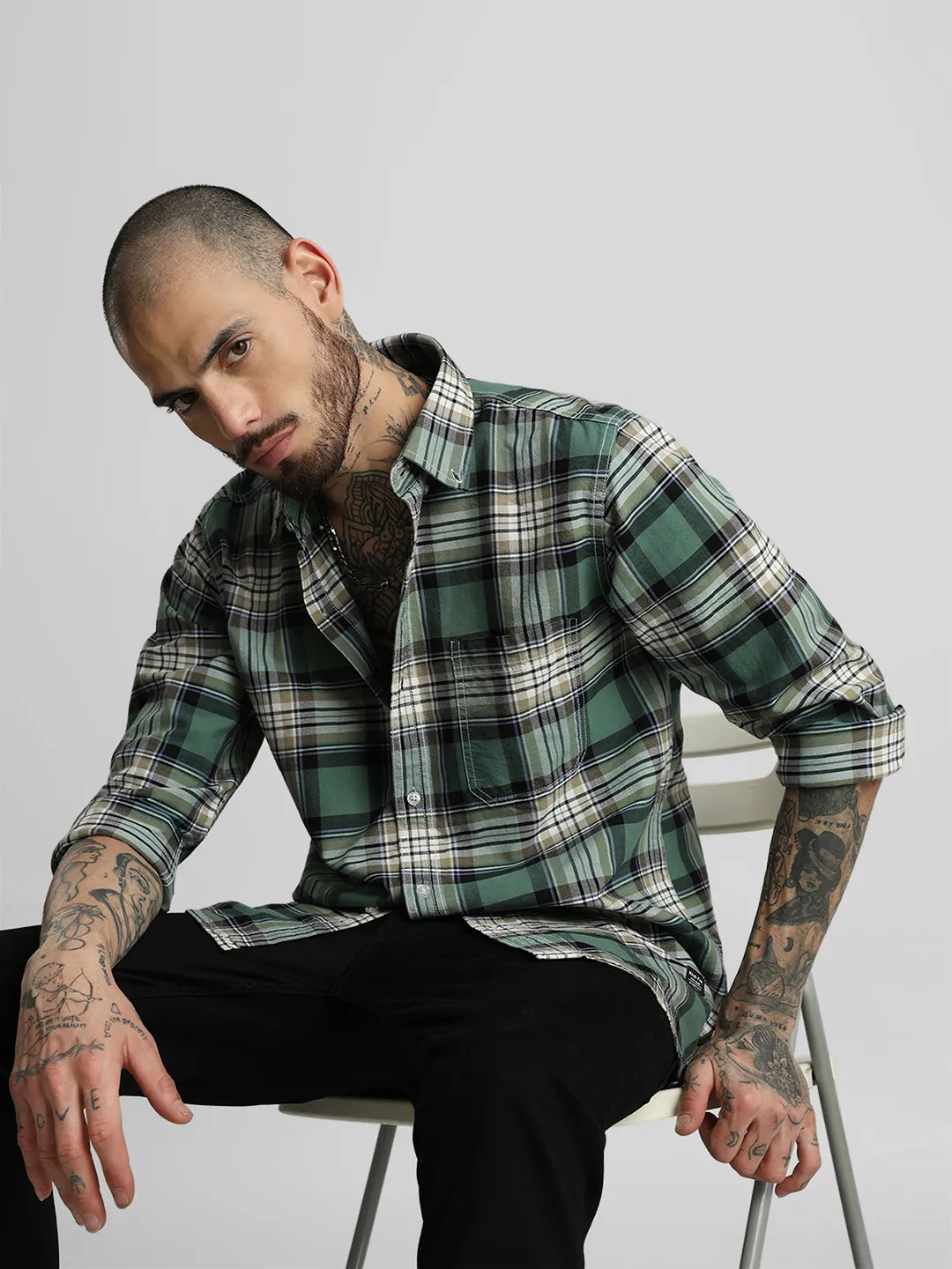 Green Checks Shirt