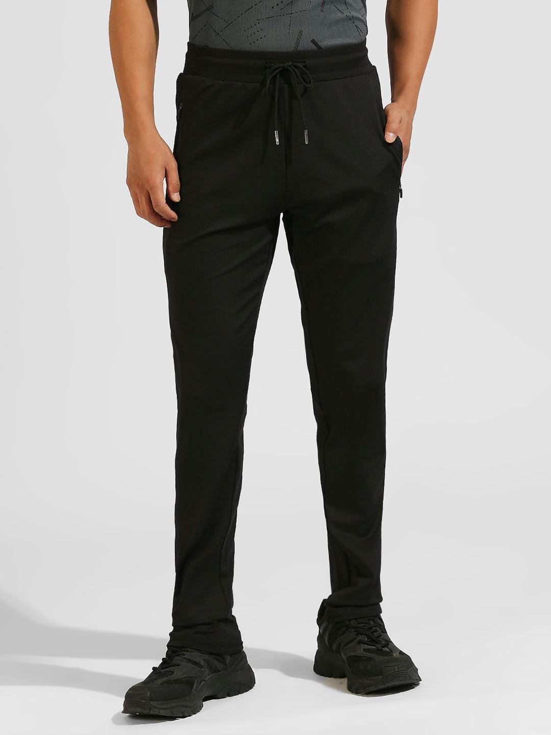 Wanderer Black Zip Pocket Joggers - Main Image