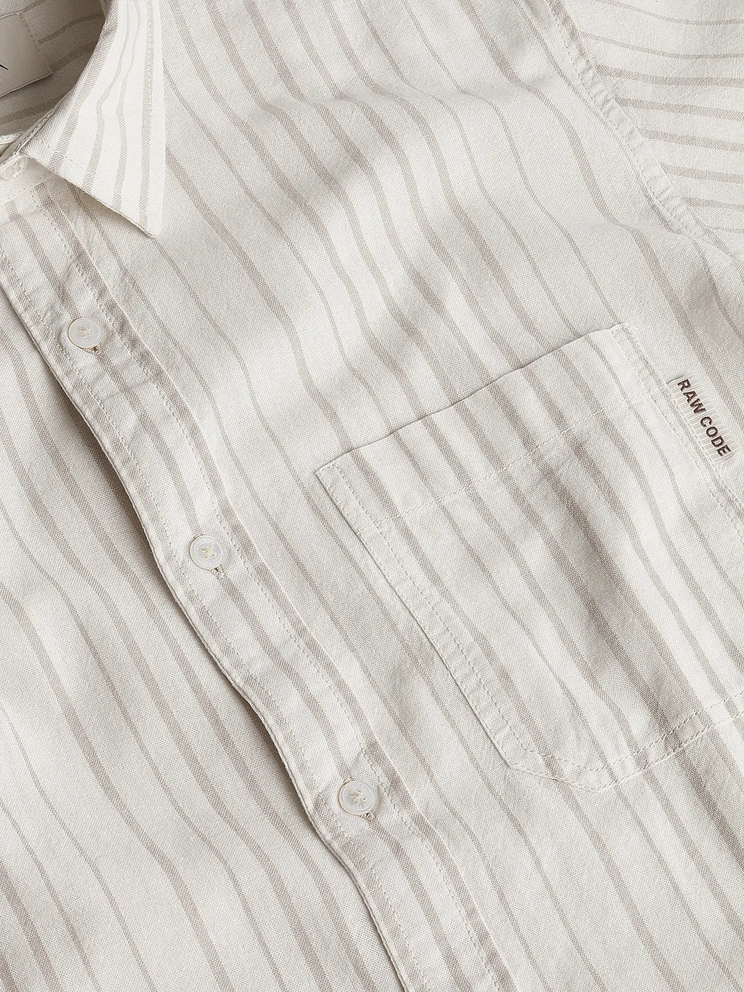 Beige Striped Shirt