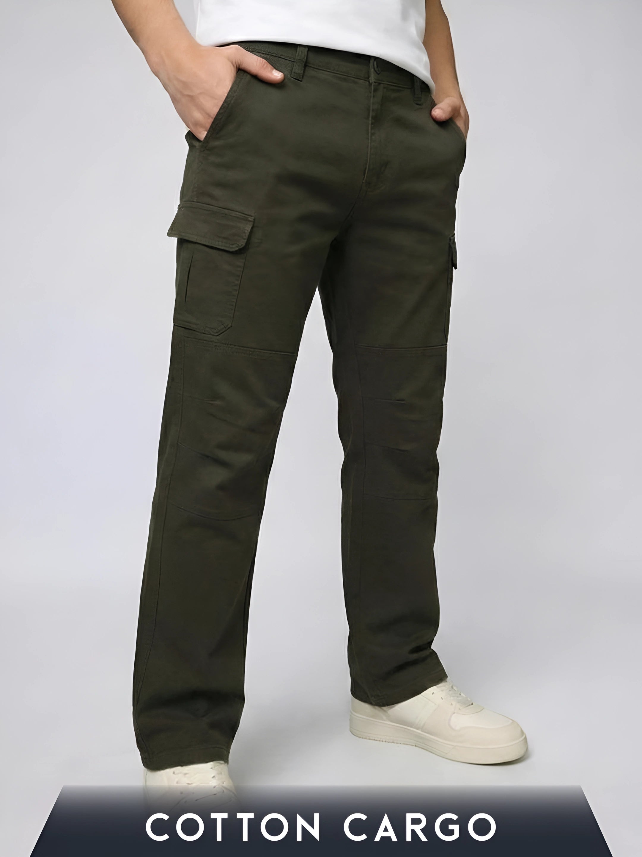 6 Pocket Olive Cargo Pant