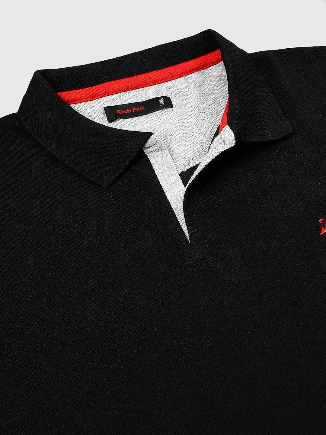 Aero Polo Black T-Shirt