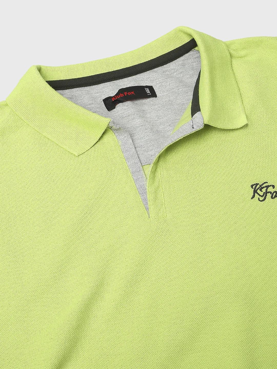 Aero Polo Lime Green T-Shirt