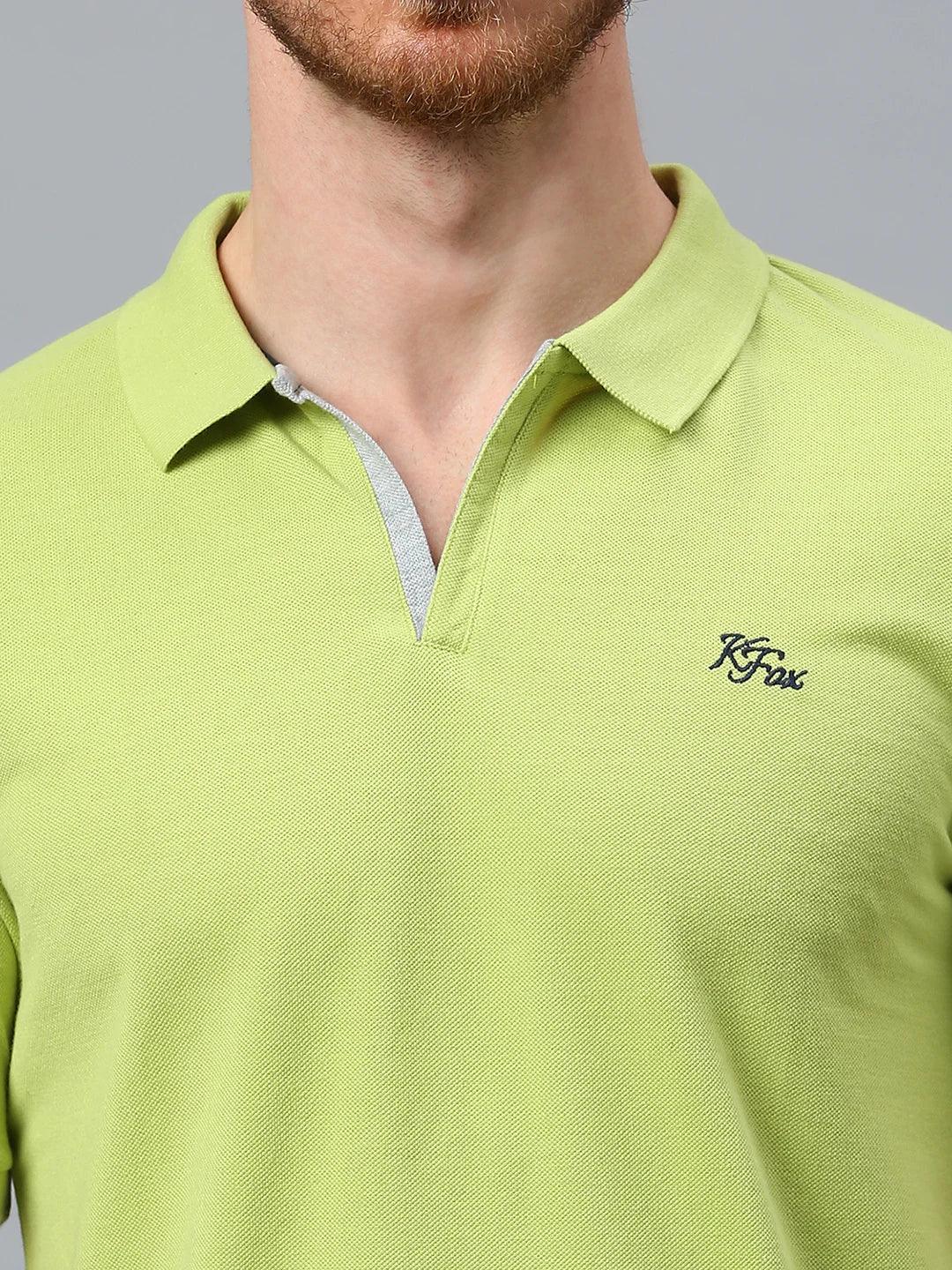 Aero Polo Lime Green T-Shirt