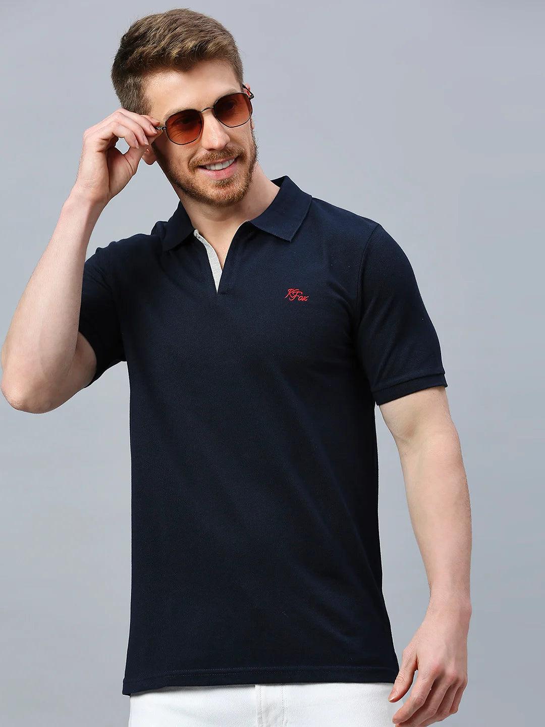 Aero Polo Navy T-Shirt