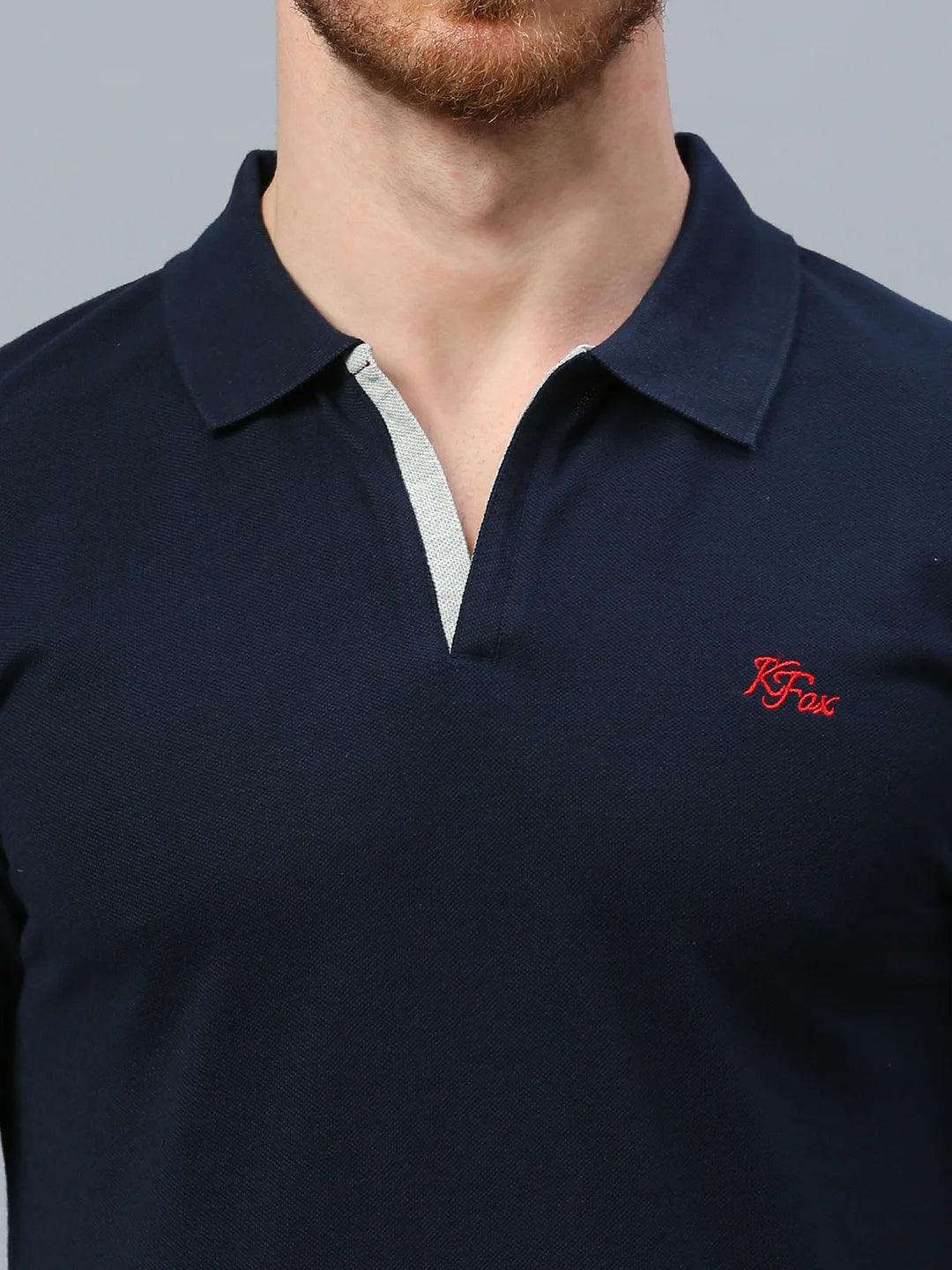 Aero Polo Navy T-Shirt