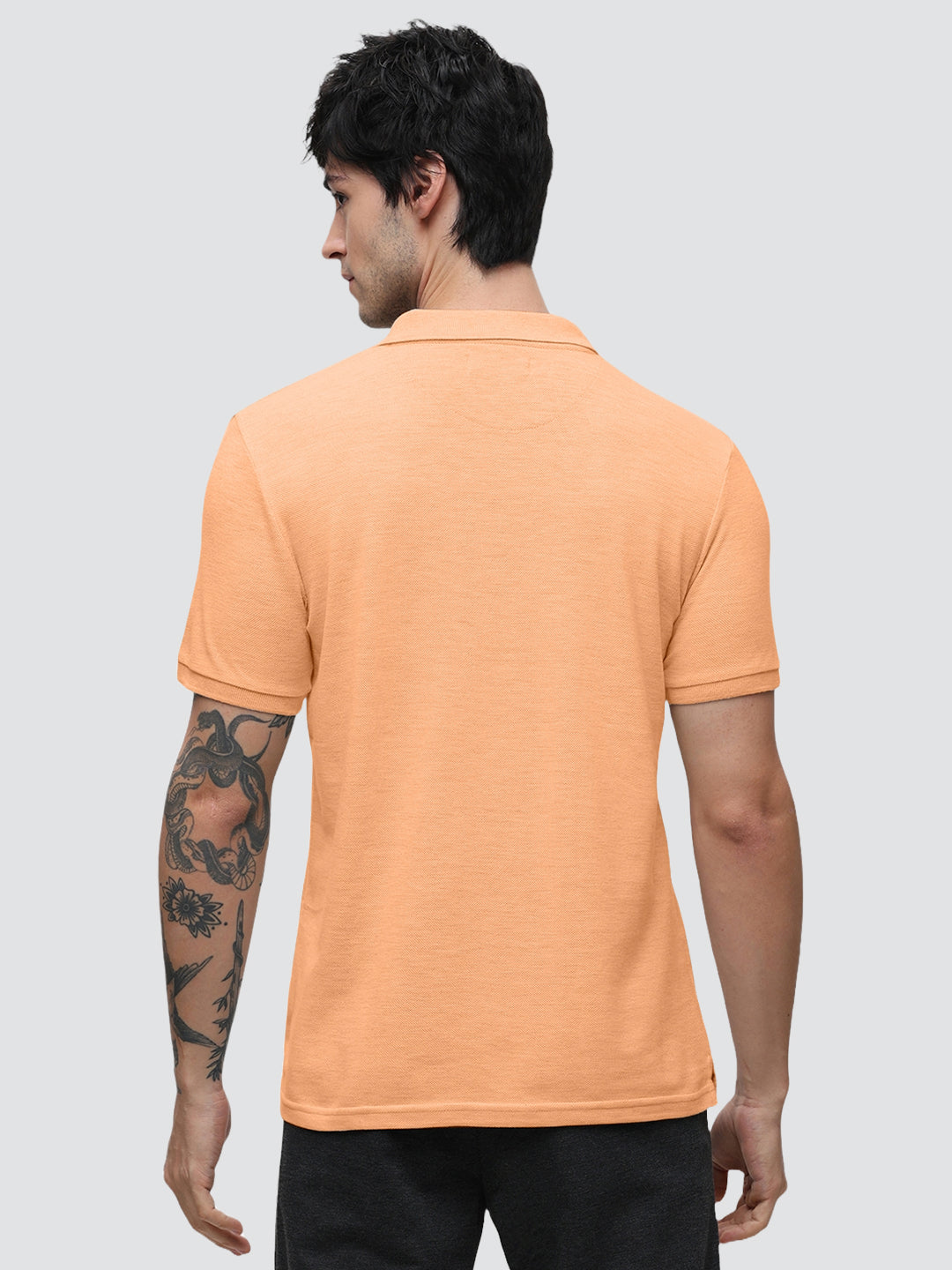 Aero Polo Peach Melange T-Shirt