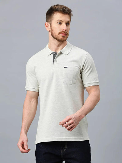 505 Cult Ecru Melange Polo T-Shirt