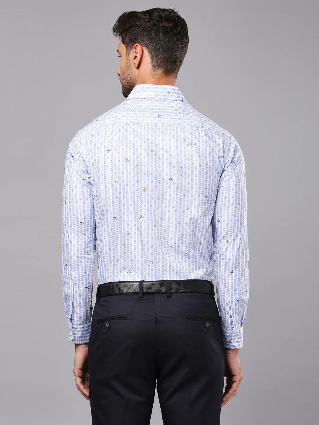 Blue Printed Shirt