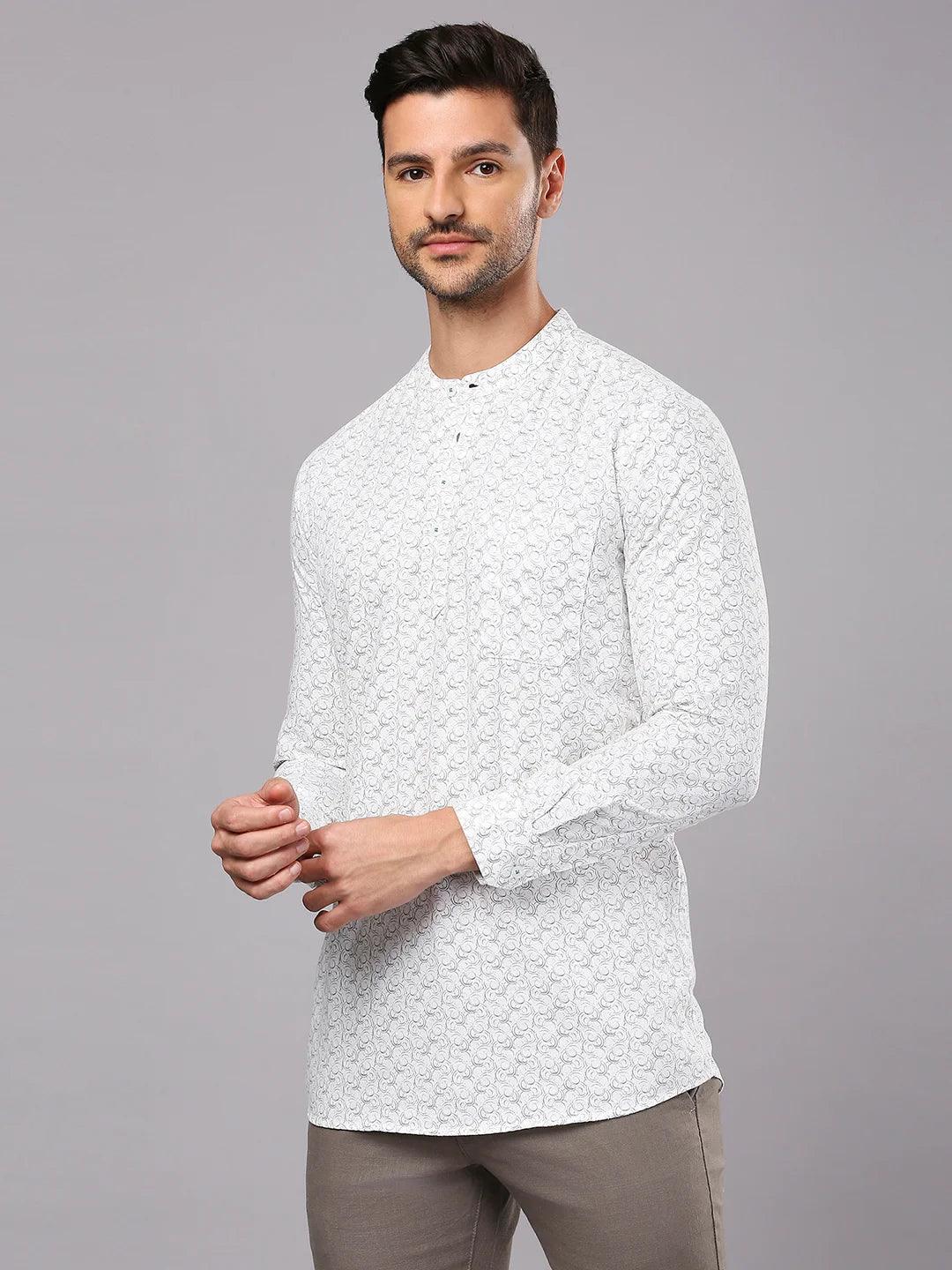White Printed Shirt