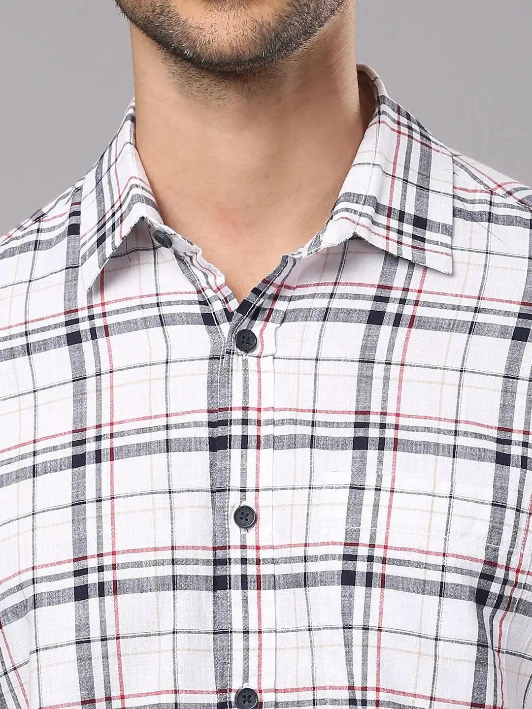 White Checkered Shirt
