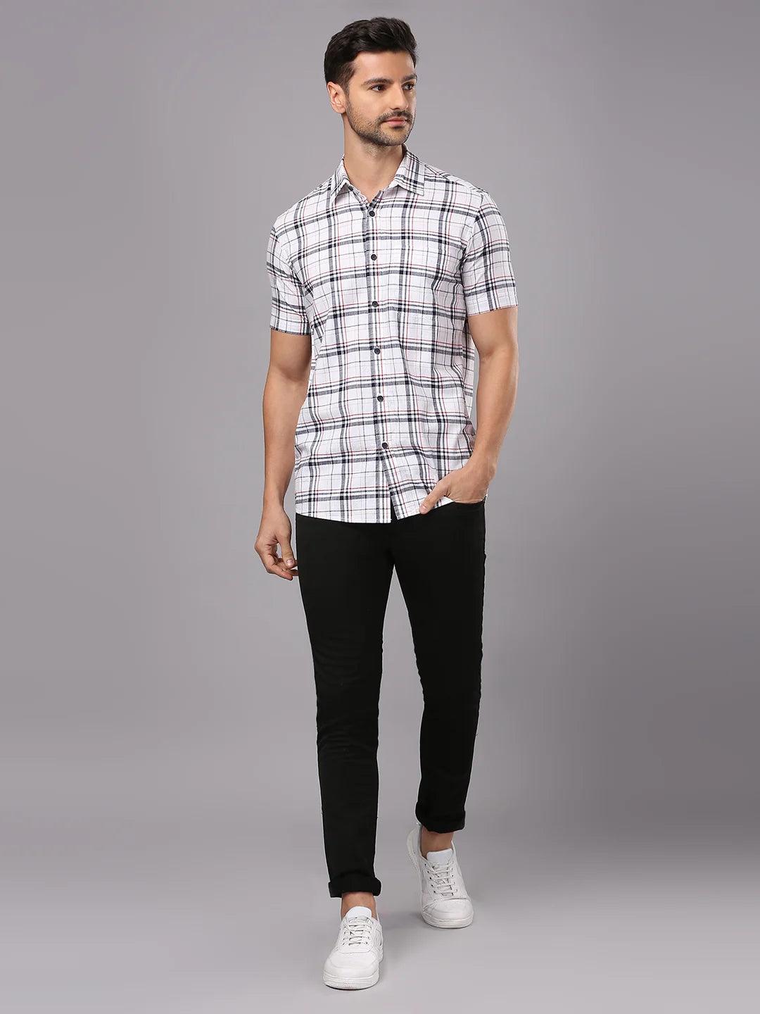 White Checkered Shirt