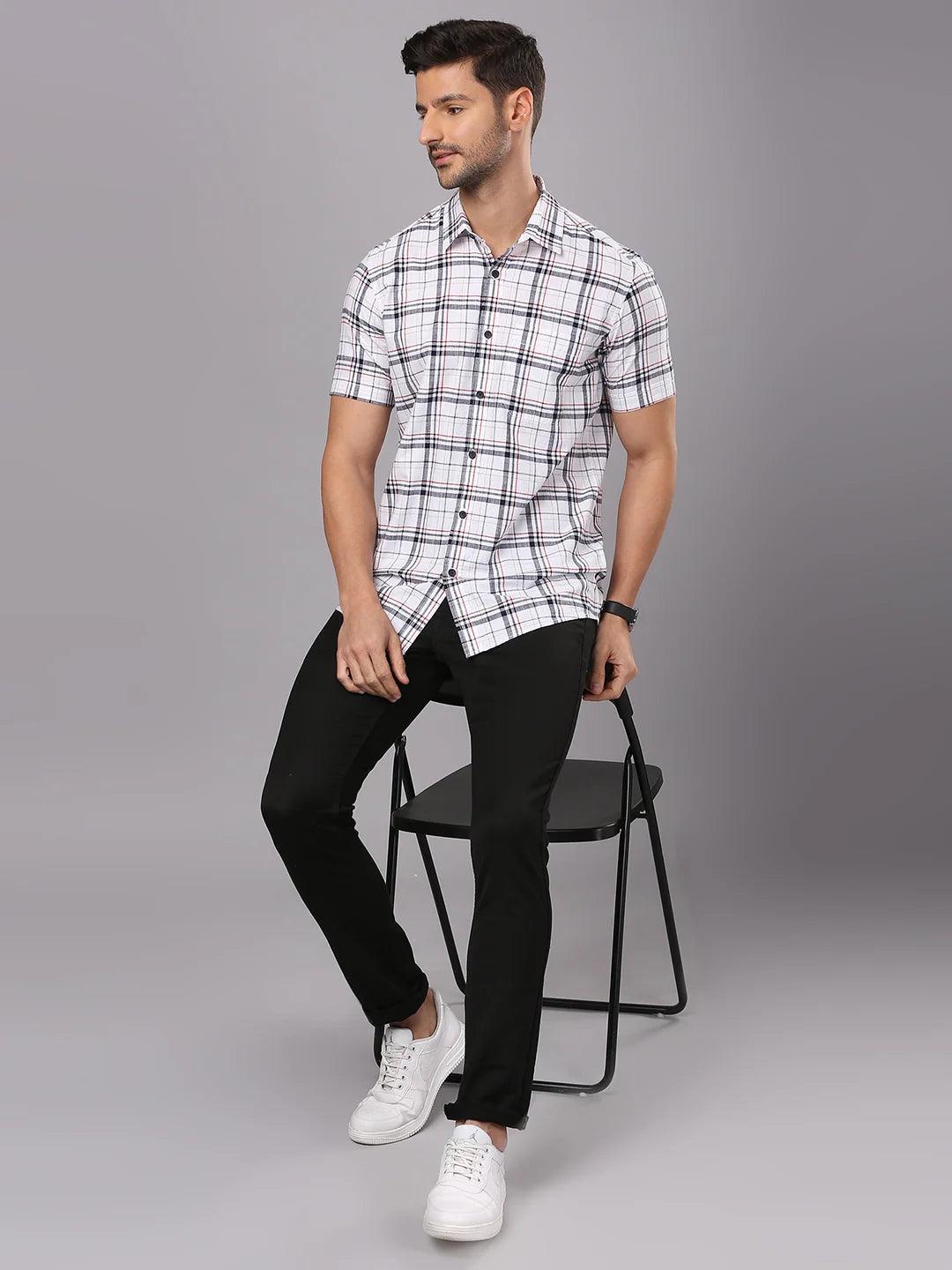 White Checkered Shirt