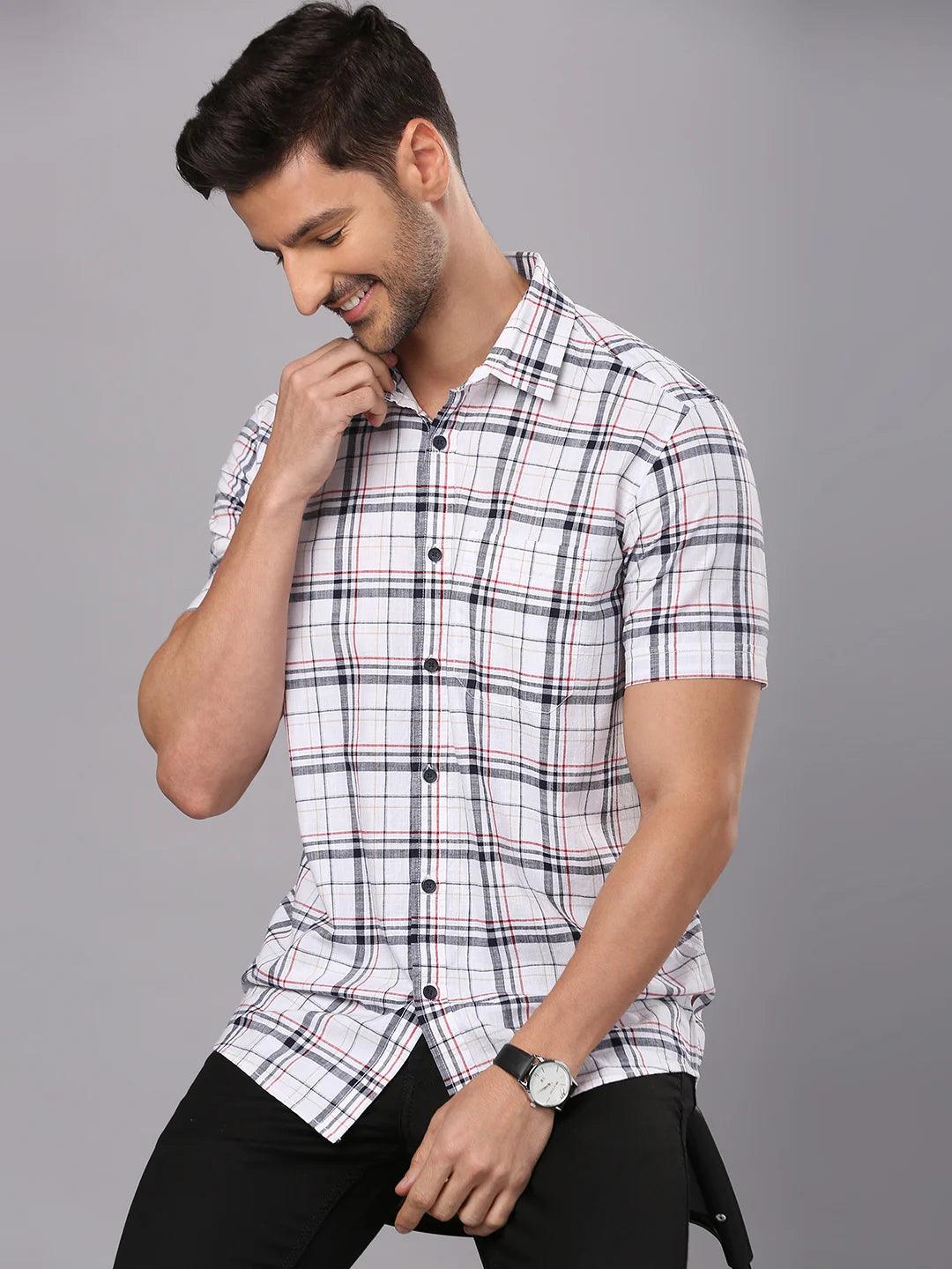 White Checkered Shirt