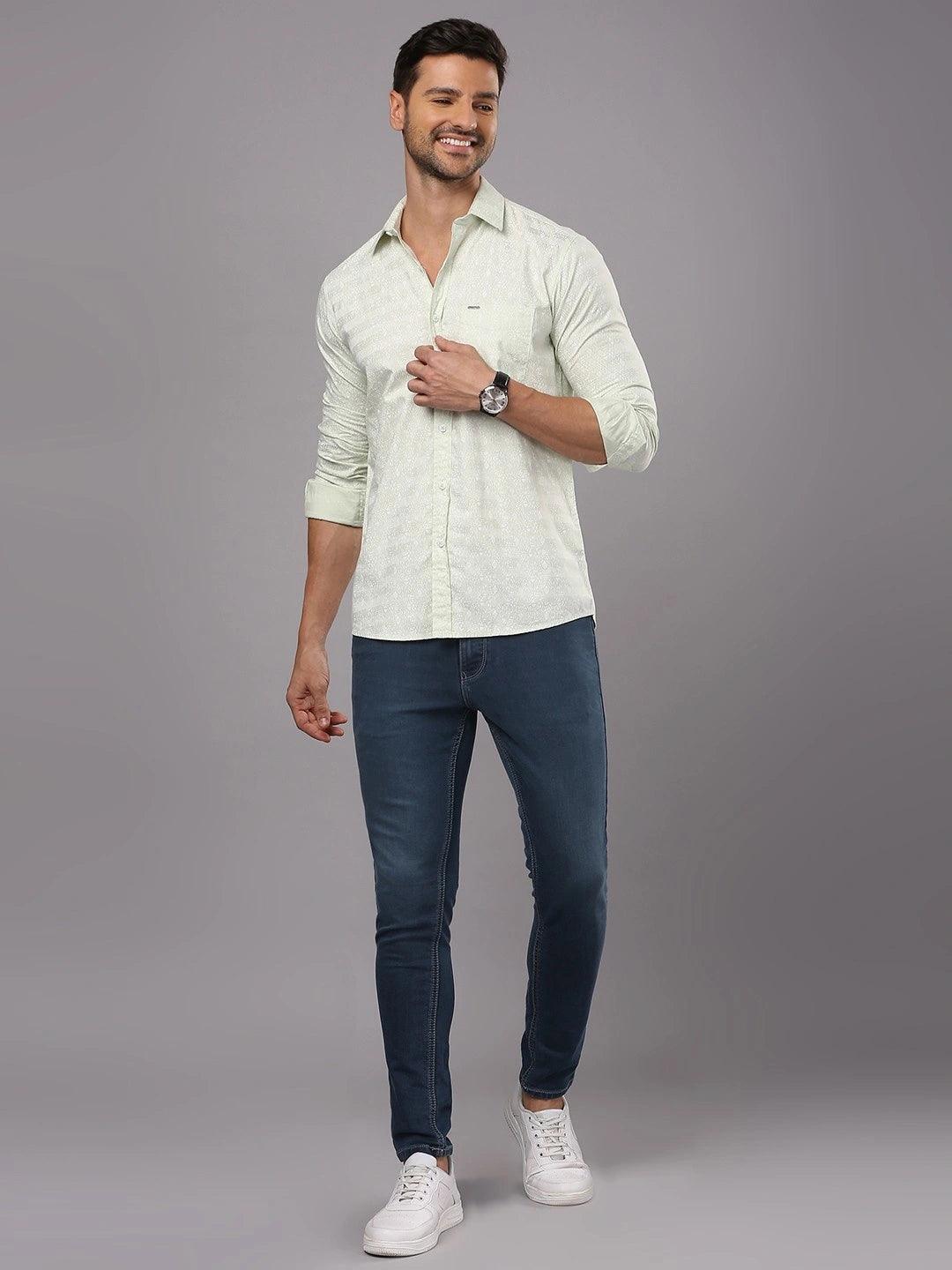Mint Printed Shirt
