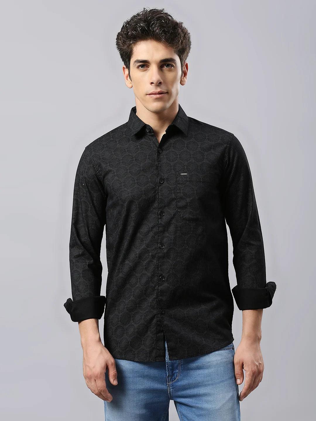 Black Printed Shirt
