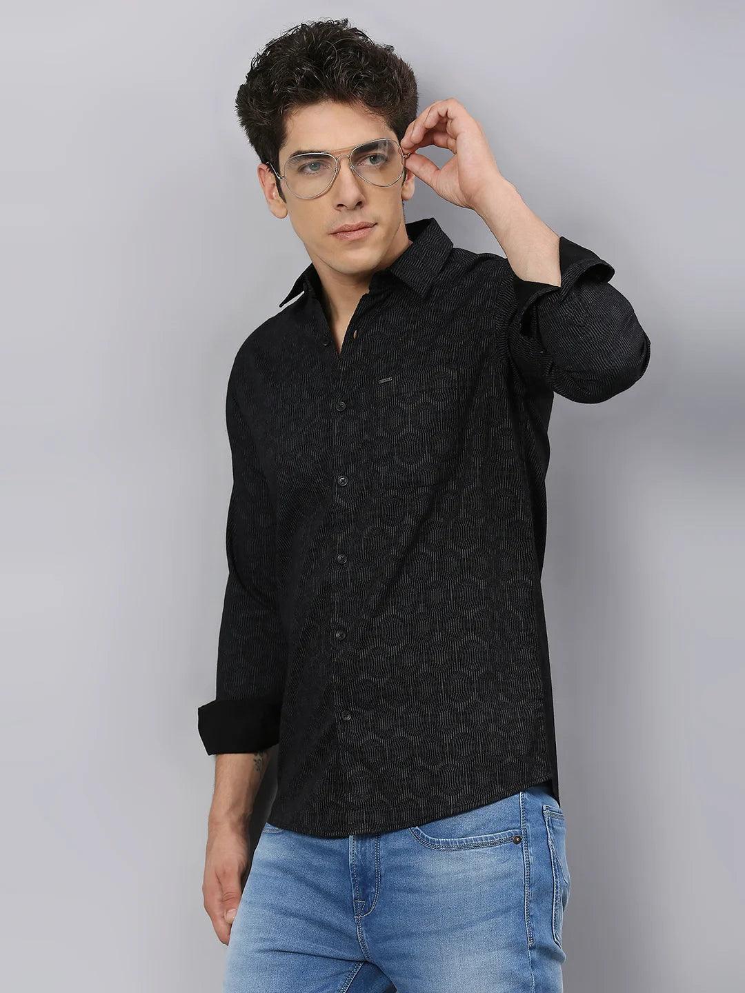 Black Printed Shirt
