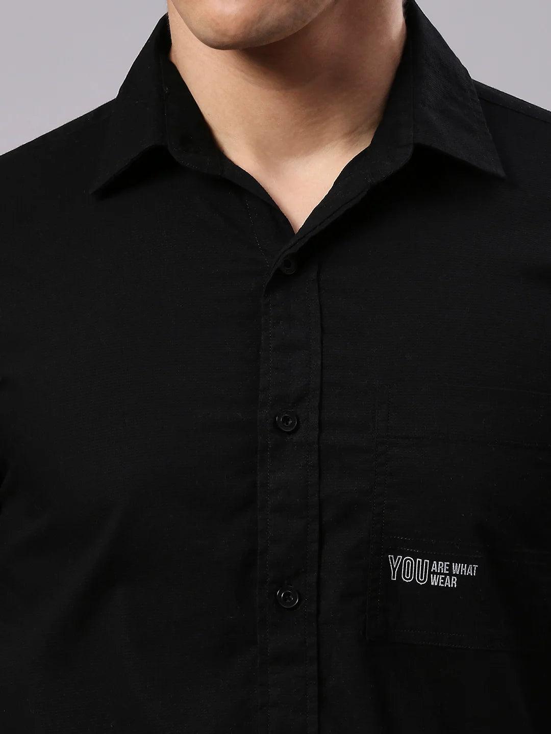 Black Solid Shirt